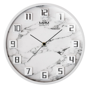 Okrúhle nástenné hodiny sivé, MPM Flynn, 4331.92 Okrúhle nástenné hodiny sivé, MPM Flynn, 4331.92